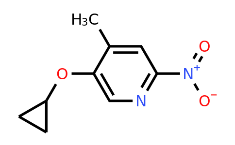 CAS 1243319-79-0 | 5-Cyclopropoxy-4-methyl-2-nitropyridine