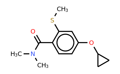 CAS 1243319-82-5 | 4-Cyclopropoxy-N,n-dimethyl-2-(methylthio)benzamide