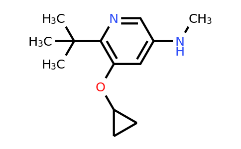 CAS 1243319-83-6 | 6-Tert-butyl-5-cyclopropoxy-N-methylpyridin-3-amine
