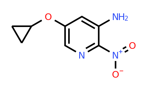 CAS 1243319-84-7 | 5-Cyclopropoxy-2-nitropyridin-3-amine