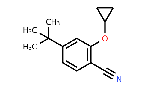 CAS 1243319-87-0 | 4-Tert-butyl-2-cyclopropoxybenzonitrile