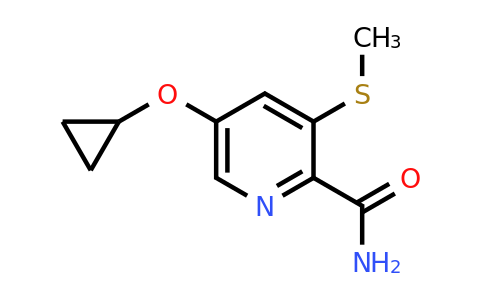 CAS 1243319-90-5 | 5-Cyclopropoxy-3-(methylthio)picolinamide