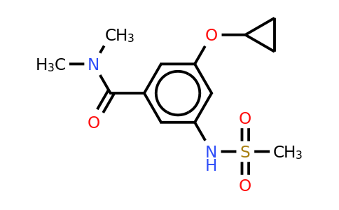 CAS 1243319-97-2 | 3-Cyclopropoxy-N,n-dimethyl-5-(methylsulfonamido)benzamide