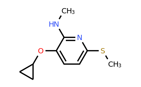 CAS 1243319-99-4 | 3-Cyclopropoxy-N-methyl-6-(methylsulfanyl)pyridin-2-amine