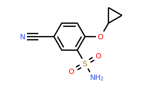 CAS 1243320-03-7 | 5-Cyano-2-cyclopropoxybenzenesulfonamide