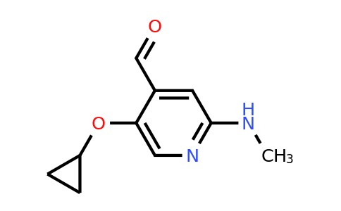 CAS 1243320-05-9 | 5-Cyclopropoxy-2-(methylamino)isonicotinaldehyde