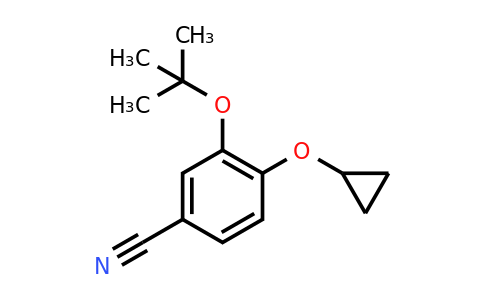 CAS 1243320-07-1 | 3-Tert-butoxy-4-cyclopropoxybenzonitrile