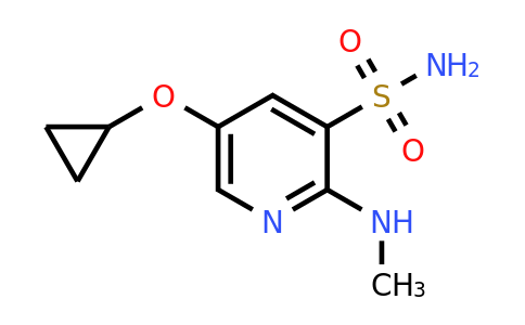 CAS 1243320-13-9 | 5-Cyclopropoxy-2-(methylamino)pyridine-3-sulfonamide