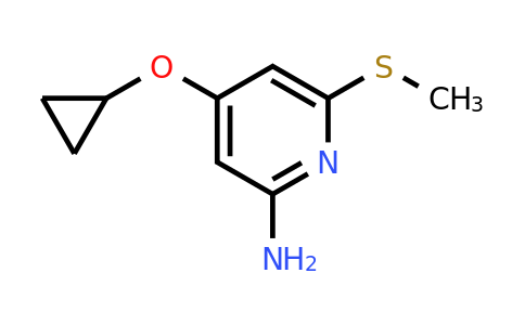 CAS 1243320-16-2 | 4-Cyclopropoxy-6-(methylsulfanyl)pyridin-2-amine