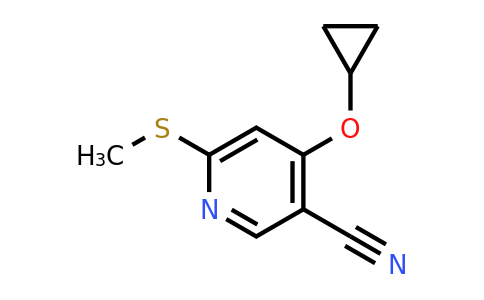 CAS 1243320-20-8 | 4-Cyclopropoxy-6-(methylsulfanyl)pyridine-3-carbonitrile