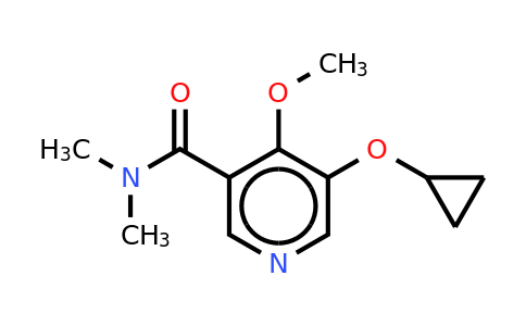 CAS 1243320-22-0 | 5-Cyclopropoxy-4-methoxy-N,n-dimethylnicotinamide