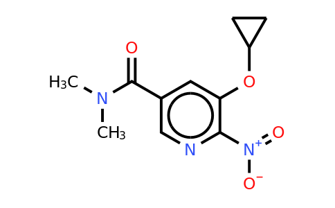 CAS 1243320-27-5 | 5-Cyclopropoxy-N,n-dimethyl-6-nitronicotinamide