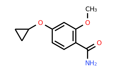 CAS 1243320-28-6 | 4-Cyclopropoxy-2-methoxybenzamide