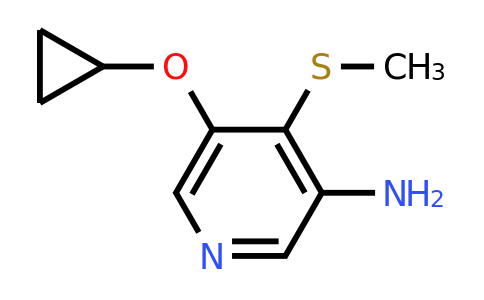 CAS 1243320-29-7 | 5-Cyclopropoxy-4-(methylsulfanyl)pyridin-3-amine