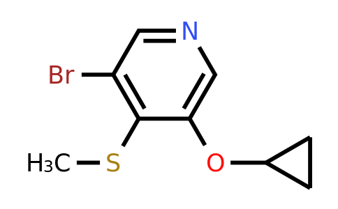 CAS 1243320-31-1 | 3-Bromo-5-cyclopropoxy-4-(methylsulfanyl)pyridine