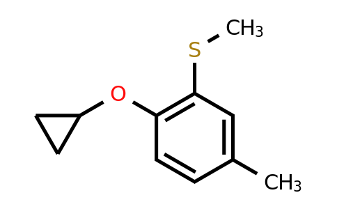 CAS 1243320-35-5 | (2-Cyclopropoxy-5-methylphenyl)(methyl)sulfane