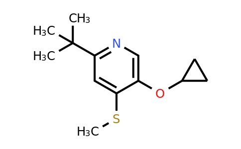 CAS 1243320-40-2 | 2-Tert-butyl-5-cyclopropoxy-4-(methylthio)pyridine