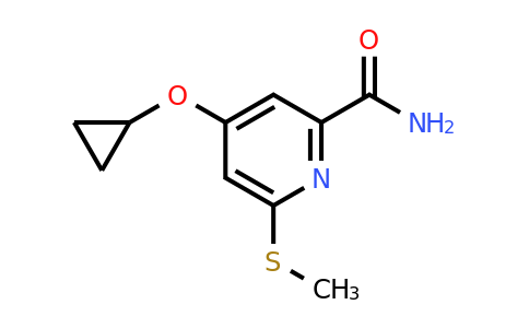 CAS 1243320-45-7 | 4-Cyclopropoxy-6-(methylthio)picolinamide