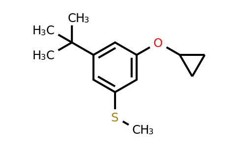 CAS 1243320-60-6 | (3-Tert-butyl-5-cyclopropoxyphenyl)(methyl)sulfane