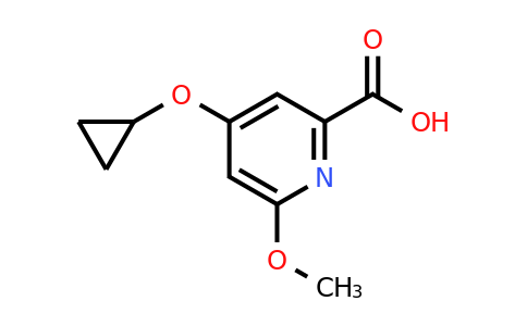 CAS 1243320-74-2 | 4-Cyclopropoxy-6-methoxypicolinic acid