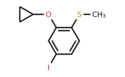 CAS 1243320-75-3 | (2-Cyclopropoxy-4-iodophenyl)(methyl)sulfane