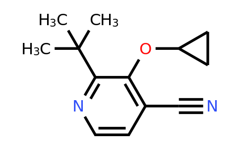 CAS 1243320-81-1 | 2-Tert-butyl-3-cyclopropoxyisonicotinonitrile