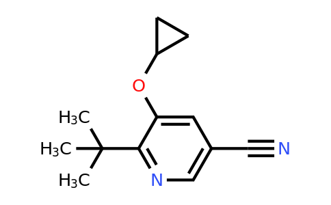 CAS 1243320-91-3 | 6-Tert-butyl-5-cyclopropoxynicotinonitrile