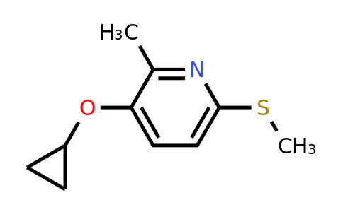 CAS 1243320-92-4 | 3-Cyclopropoxy-2-methyl-6-(methylsulfanyl)pyridine
