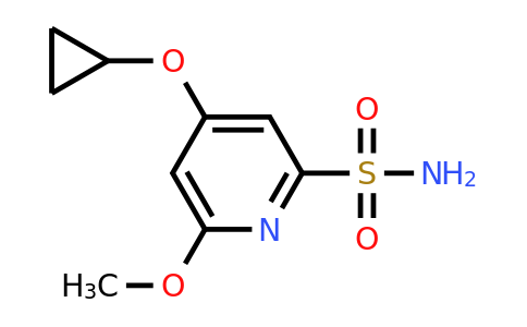 CAS 1243320-97-9 | 4-Cyclopropoxy-6-methoxypyridine-2-sulfonamide