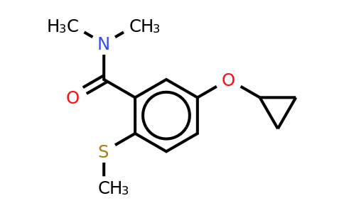 CAS 1243320-99-1 | 5-Cyclopropoxy-N,n-dimethyl-2-(methylthio)benzamide