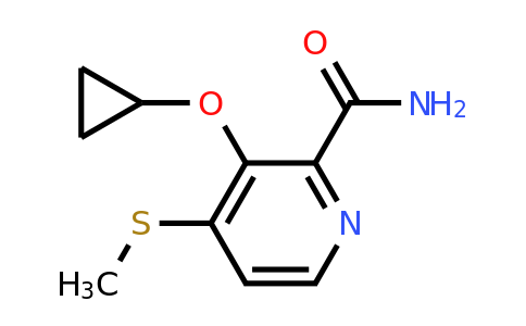 CAS 1243321-07-4 | 3-Cyclopropoxy-4-(methylthio)picolinamide