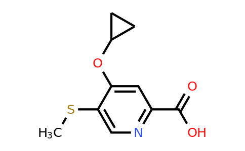 CAS 1243321-09-6 | 4-Cyclopropoxy-5-(methylthio)picolinic acid