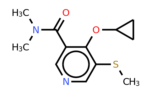 CAS 1243321-11-0 | 4-Cyclopropoxy-N,n-dimethyl-5-(methylthio)nicotinamide
