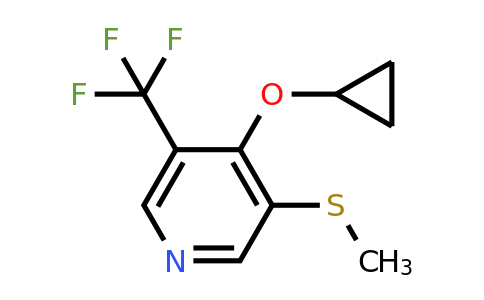 CAS 1243321-13-2 | 4-Cyclopropoxy-3-(methylthio)-5-(trifluoromethyl)pyridine