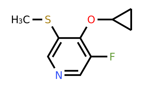 CAS 1243321-15-4 | 4-Cyclopropoxy-3-fluoro-5-(methylsulfanyl)pyridine