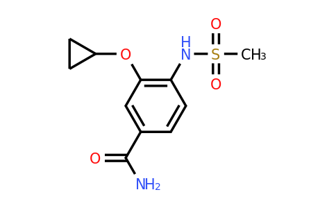 CAS 1243321-19-8 | 3-Cyclopropoxy-4-(methylsulfonamido)benzamide