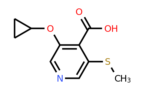 CAS 1243321-22-3 | 3-Cyclopropoxy-5-(methylthio)isonicotinic acid
