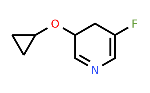 CAS 1243321-23-4 | 3-Cyclopropoxy-5-fluoro-3,4-dihydropyridine