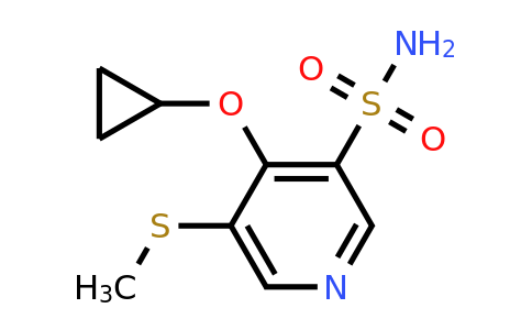 CAS 1243321-25-6 | 4-Cyclopropoxy-5-(methylthio)pyridine-3-sulfonamide