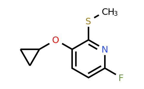CAS 1243321-31-4 | 3-Cyclopropoxy-6-fluoro-2-(methylsulfanyl)pyridine