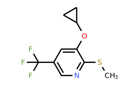 CAS 1243321-33-6 | 3-Cyclopropoxy-2-(methylthio)-5-(trifluoromethyl)pyridine