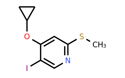 CAS 1243321-35-8 | 4-Cyclopropoxy-5-iodo-2-(methylsulfanyl)pyridine