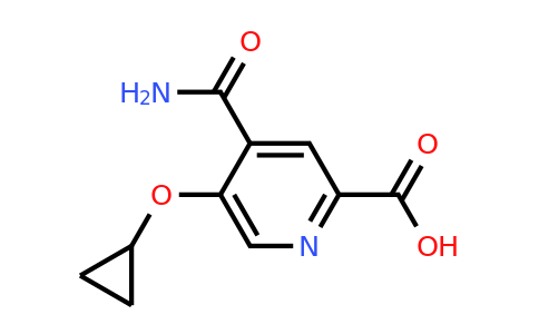 CAS 1243321-37-0 | 4-Carbamoyl-5-cyclopropoxypicolinic acid