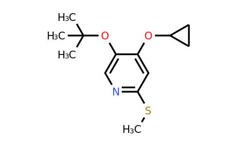 CAS 1243321-39-2 | 5-Tert-butoxy-4-cyclopropoxy-2-(methylthio)pyridine
