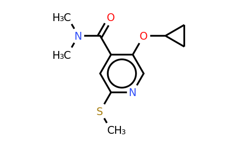 CAS 1243321-41-6 | 5-Cyclopropoxy-N,n-dimethyl-2-(methylthio)isonicotinamide