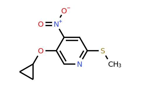 CAS 1243321-43-8 | 5-Cyclopropoxy-2-(methylthio)-4-nitropyridine