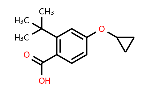CAS 1243321-44-9 | 2-Tert-butyl-4-cyclopropoxybenzoic acid