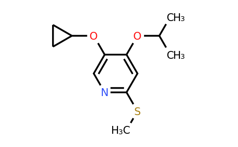 CAS 1243321-45-0 | 5-Cyclopropoxy-4-isopropoxy-2-(methylthio)pyridine