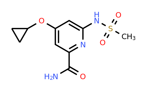 CAS 1243321-46-1 | 4-Cyclopropoxy-6-(methylsulfonamido)picolinamide