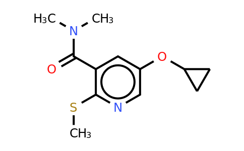 CAS 1243321-48-3 | 5-Cyclopropoxy-N,n-dimethyl-2-(methylthio)nicotinamide